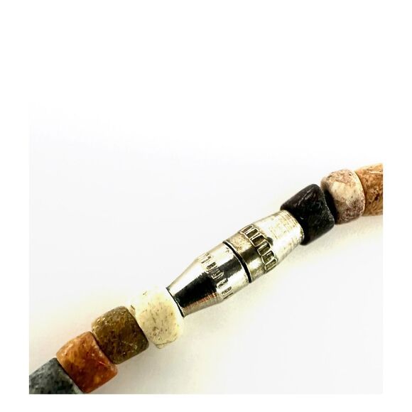 Vintage Shell & Turquoise Heishi Necklace – Handcrafted Southwest Style - Picture 7 of 10